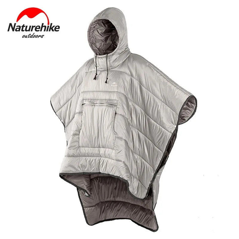 Promo  Naturehike Water-Resistant Cotton Camping Sleeping Bag Cloak Style Lazy Cape Sleeping Bags Breathab