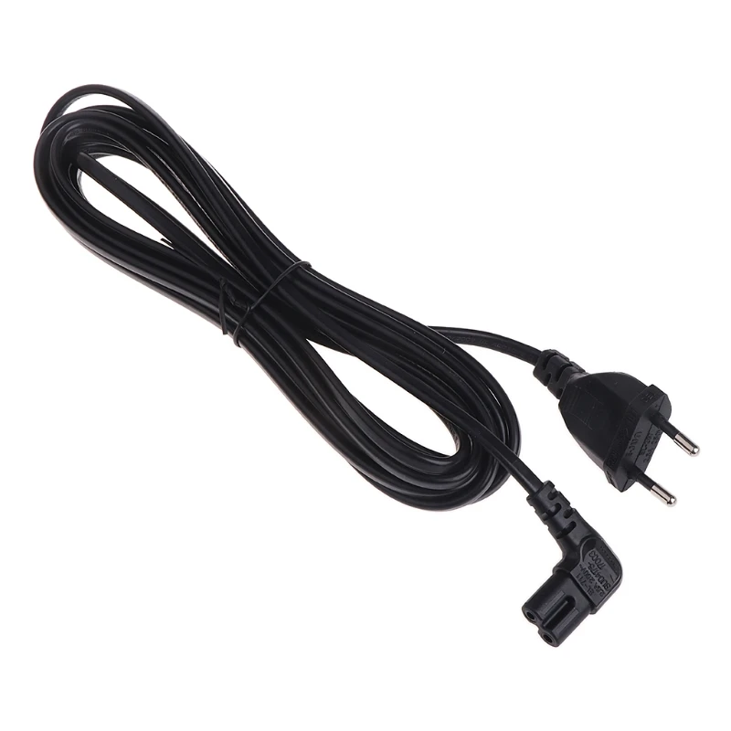 LBSC ЕС Мощность кабель для ТВ принтеры камеры PS4 PS3 ЕС 2-зубца к Рисунок 8 C7 под прямым углом ЕС ЕВРО AC Мощность 0,5 м