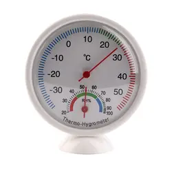 Круглый часы-образный Крытый Открытый гигрометр Влажность термометр измеритель температуры Метеостанция Neasuring Termometro
