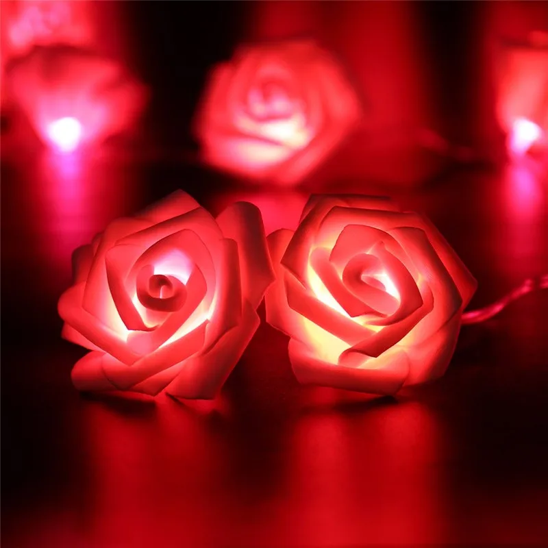 20 LED Novelty Rose Flower Fairy Strin (2)