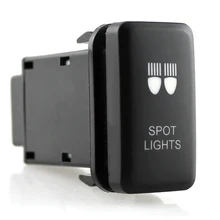 Mini Motor Fog Light Switch DC 12V Fog Lamp ON/OFF LED fog light Motorcycle Car Switch With 22cm Cables for Toyota