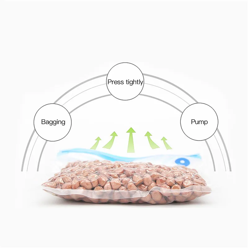 Кухонный вакуумный упаковщик пищевых продуктов, Вакуумный Герметичный насос, многоразовый упаковщик пищевых продуктов, система клапанов, ручной насос для сохранения пищевых продуктов и 20 герметичных пакетов 31