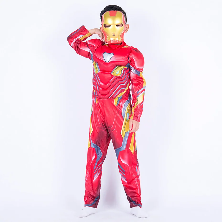 Мстители 3 Nano Железный Человек Детские костюмы Фэнтези Косплэй костюм комедия карнавал вечерние Пурим Хэллоуин