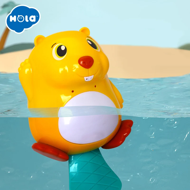 Billig HOLA 8102 Frosch Musik Kinder Bad Spielzeug Badewanne Seife Automatische Blase Maker Baby Bad Spielzeug für Kinder