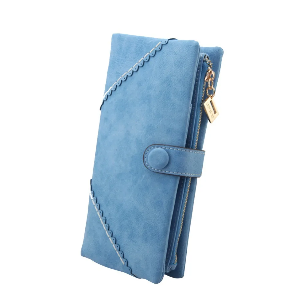 Женский кожаный кошелек на кнопках длинный модный|purse ladies|fashion purseclutch purse |