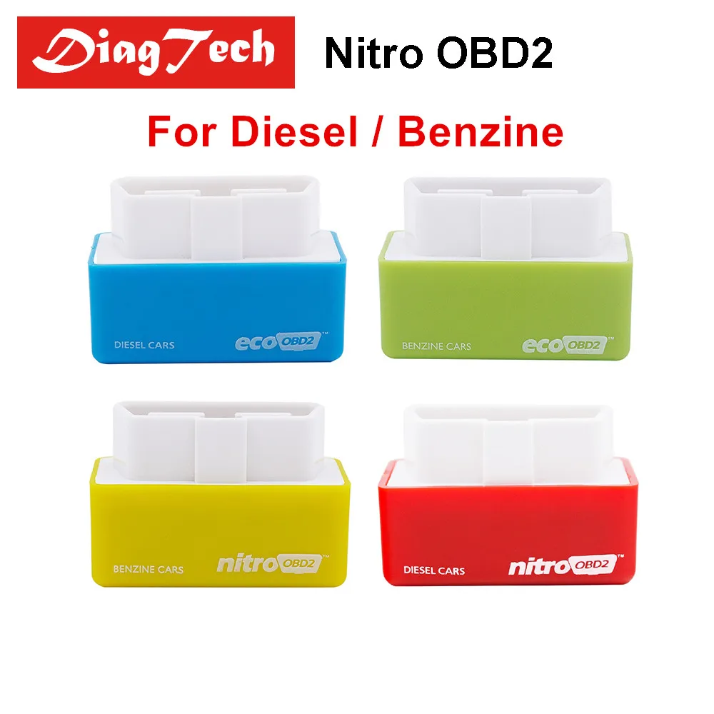 

NitroOBD2 Car Chip Tuning Box EcoOBD2 Plug&Driver For Benzine Diesel NITRO OBD2 ECO OBD2 More Power / More Torque Obd Scanner
