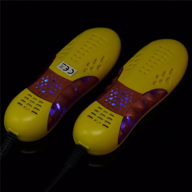 220V 10 Вт штепсельная вилка европейского стандарта с принтом «Гоночная машина Форма фиолетовый светильник Сушилка для обуви для ног протектор Устройство с дезодорантом запахом для обуви обувь Сухой Нагреватель