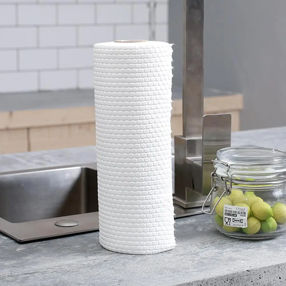 

Kitchen Disposable Rag Dish Towel Scouring Pad Wet And Dry Dual Use Eco-friendly Washing Dish Towel