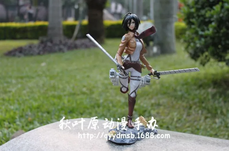 

High Quality!!! Attack On Titan Mikasa Ackerman 20cm PVC Action Figure Toys Models Gifts