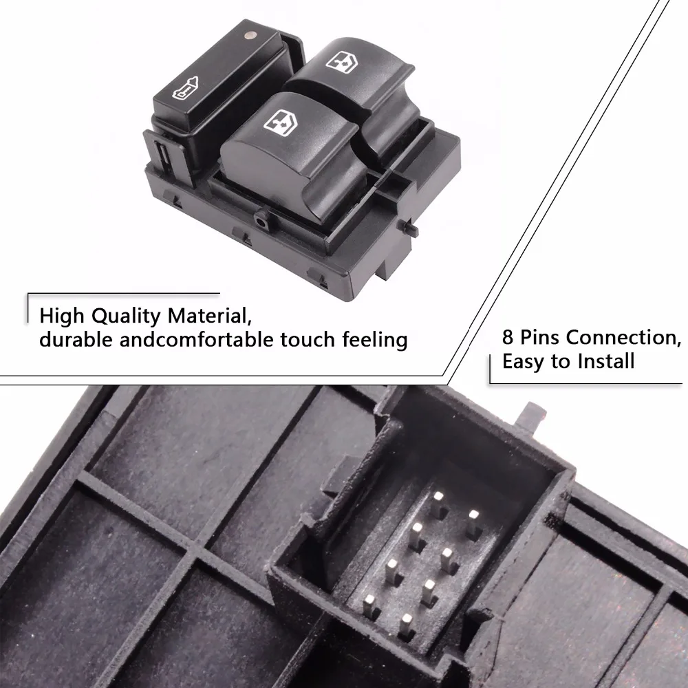 

YAOPEI NEW Electric Front Right Window Master Control Lifter Switch Console Replacement 735421419 For Citroen Peugeot Boxer Fiat