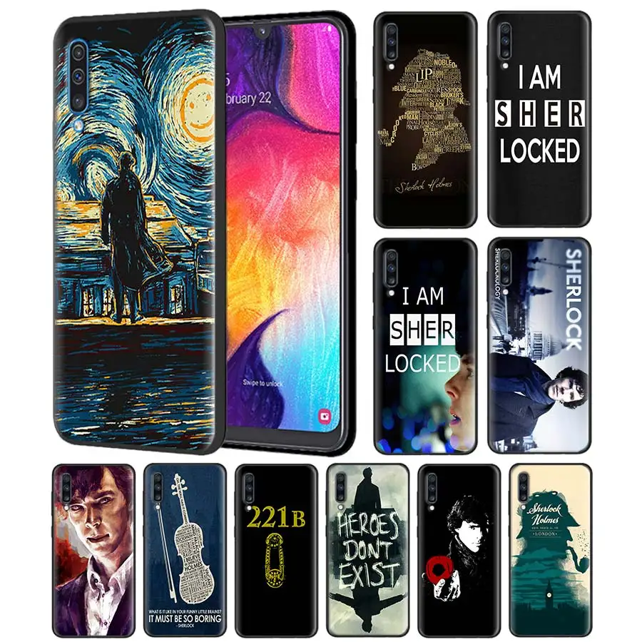 

Sherlock 221B Doors Silicone Case for Samsung Galaxy A6 A7 A8 Plus A9 A70 A50 A10 A20 A30 A40 A80 Black Soft Case