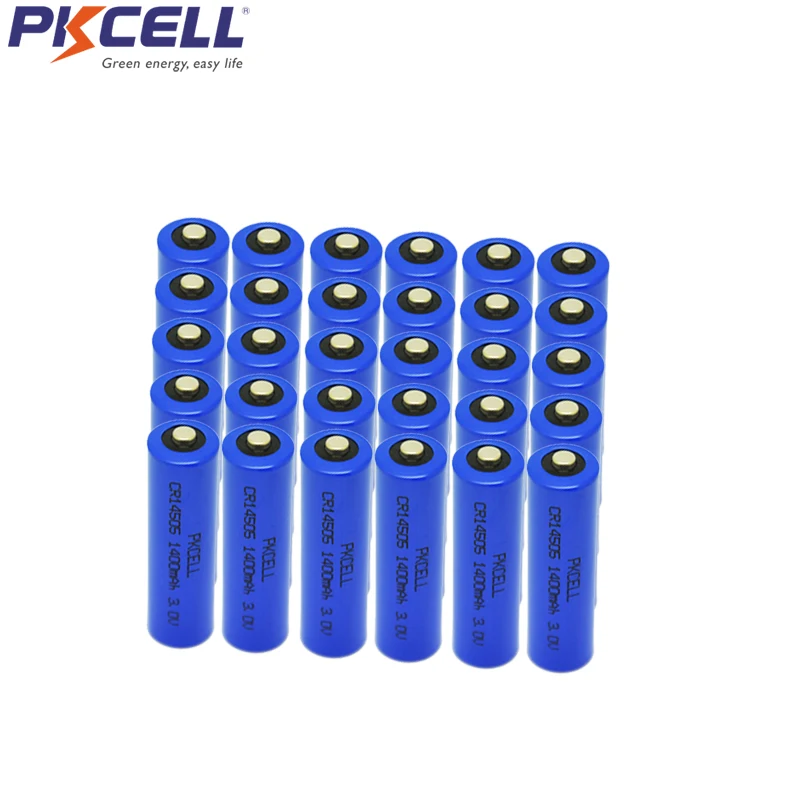 30Pcs 3V CR14505 AA Li MnO2 Battery 1400mAh 2A Batteries For Medical