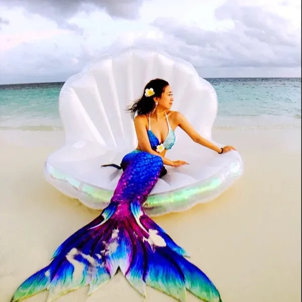 New Adults Giant Pool Float Shell Pearl Scallops Inflatable Funny