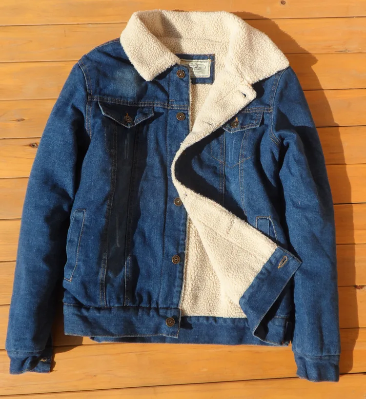 Men's Fleece Lined Winter Warm Coat Denim Jeans Jacket Outwear Parkas Thicken Motorcycle 3Colors Men's Fleece Lined Winter Warm Coat Denim Jeans Jacket Outwear Parkas Thicken Motorcycle 3Colors