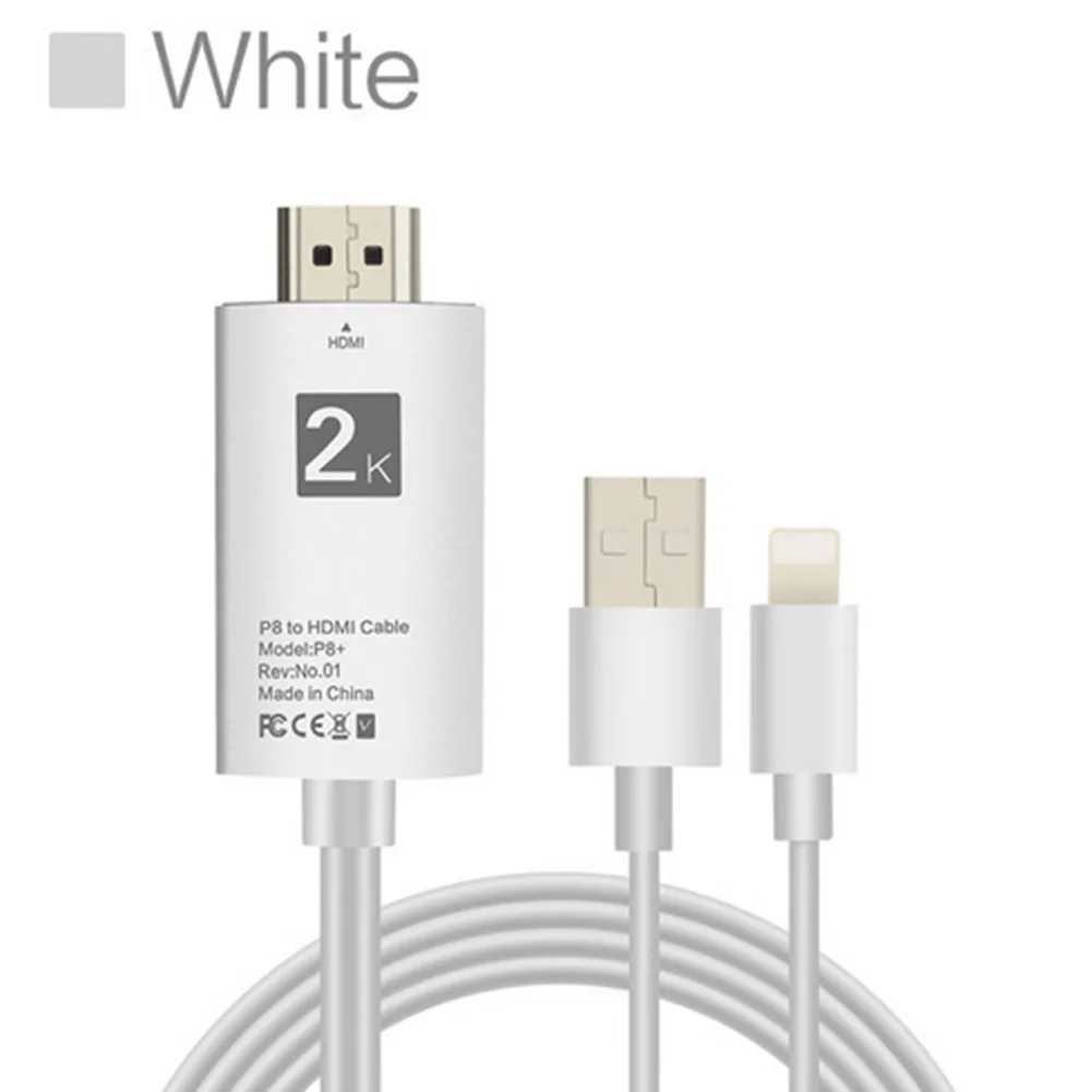 2 в 1 HDMI экран зеркалирование удлинитель конвертер Цифровой av-кабель HDTV 1080P для IPhone к HDMI 4K x 2K автомобильный адаптер