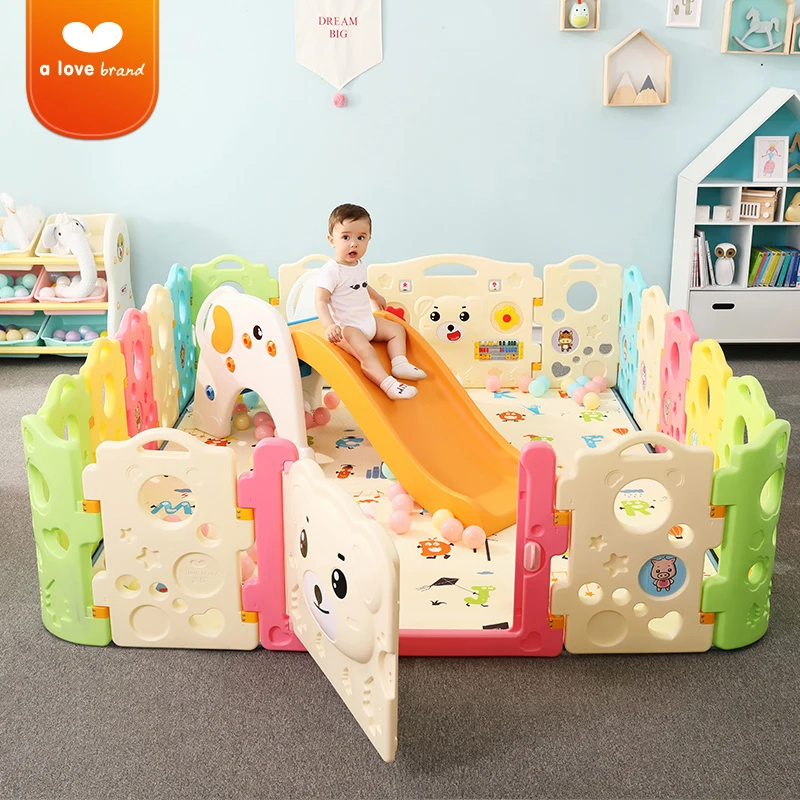 20pcs Large playground Baby play fence child safety indoor Family safe toddler bar Game Protective Guardrail toy | Мать и ребенок