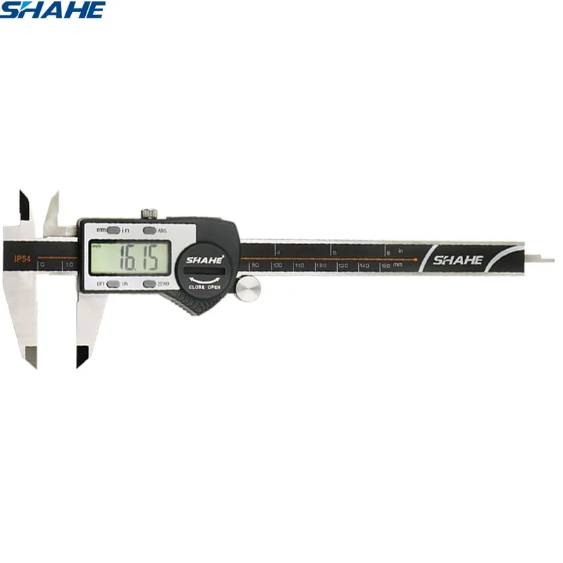 

shahe 6 Inch stainless steel Composite Vernier Digital Caliper Ruler With Big Screen
