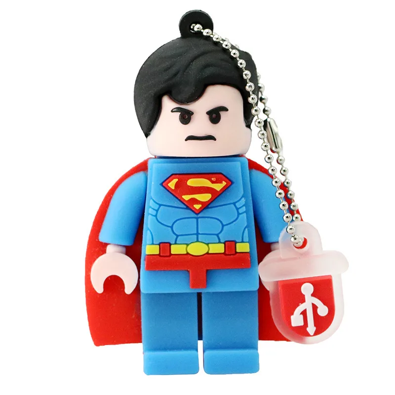 Spiderman Superman usb flash drive cartoon usb 2.0 pen drive 4gb 8gb 16gb 32gb 64gb 128gb pendrive usb stick free shipping (12)