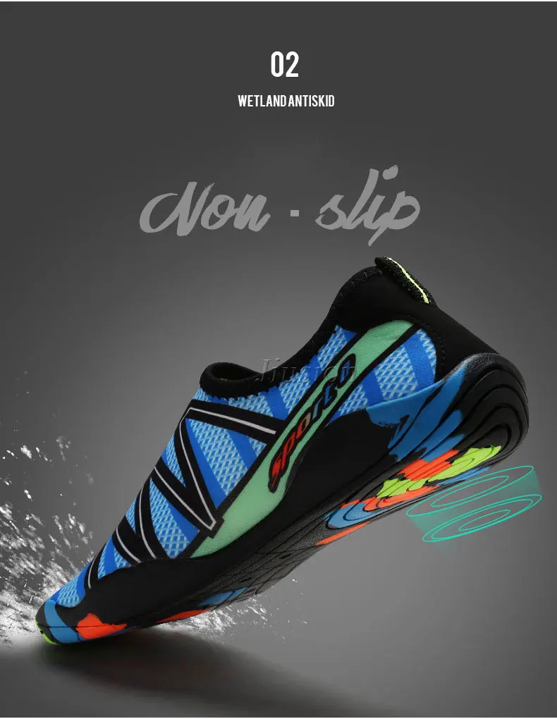 anti-skid tênis para homens mulher do aqua