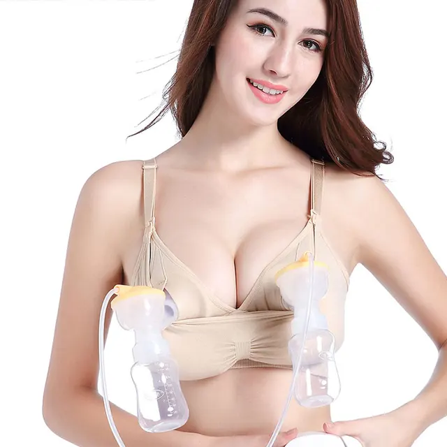 Hands Free Nursing Bra Maternity Breast Pumping Bras Brassiere For Pregnant Women Baby Breast