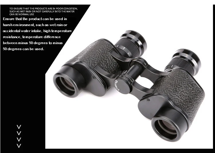 ZIYOUHU 6X24 Original Germany Military Binoculars Full-metal Telescope Hd High Quality Nitrogen waterproof with Leather Bag
