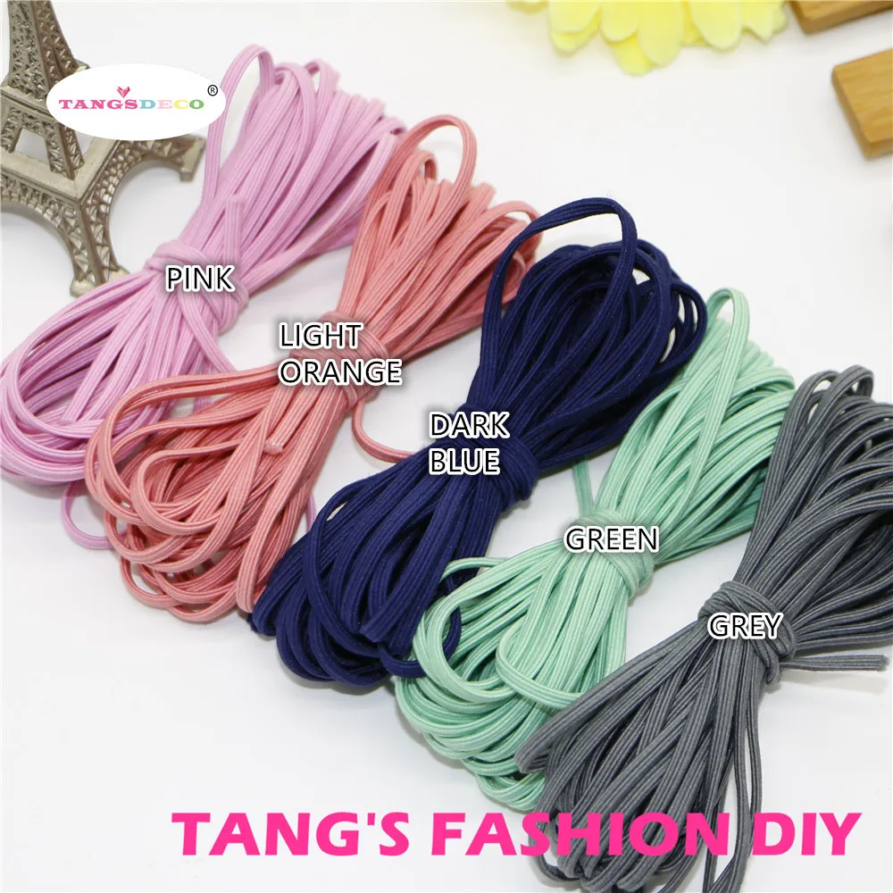 5M/ROLL 0.35mm DIY high Quality rubber string/rubber bands hair clip