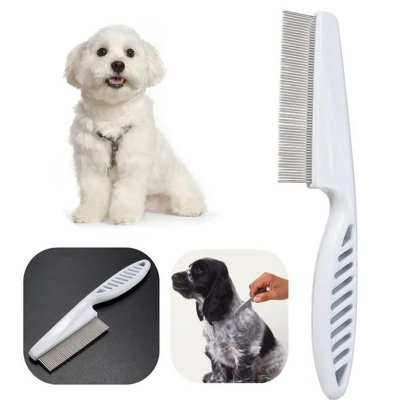 

Flea Comb Tightly Spaced Teeth Hair Comb Brush for Dogs Cats Pets Grooming Tool to Remove Fleas Mites Ticks & Dandruff Flakes