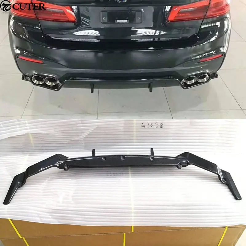 G30 G38 3D Стиль FRP из углеродного волокна задний бампер диффузор для BMW 5 серии 530i 540i