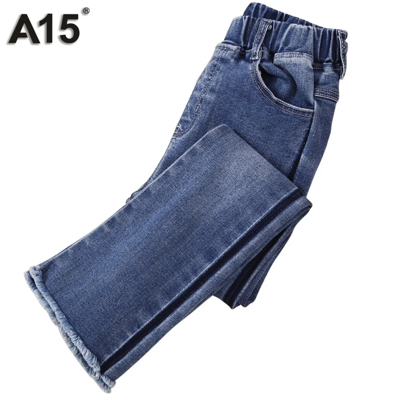 

A15 Kids Girls Jeans Pants 2018 New Girls Pants Spring Children Trousers Outfits Baby Fashion Denim Trousers 3 4 6 8 10 12 Years