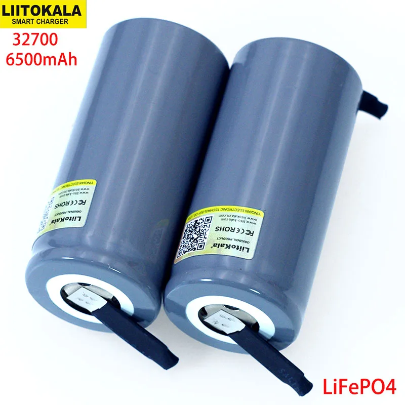 LiitoKala 3,2 V 32700 6500mAh LiFePO4 батарея 35A непрерывный разряд максимум 55A батарея высокой мощности+ никелевые листы DIY