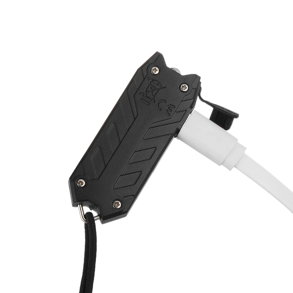 1 шт. USB перезаряжаемый портативный светильник для ключей с 2 режимами, мини светодиодный брелок для ключей, светильник для ключей, уличный фонарь