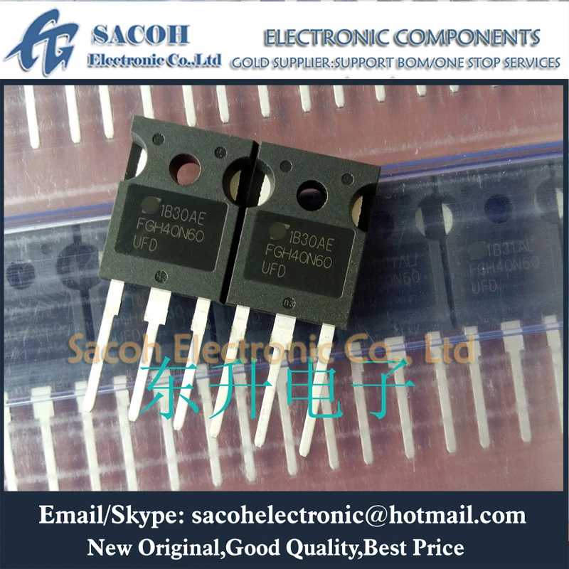 

Free shipping 10Pcs FGH40N60SFD FGH40N60UFD FGH40N60 40N60 TO-247 40A 600V Power IGBT transistor