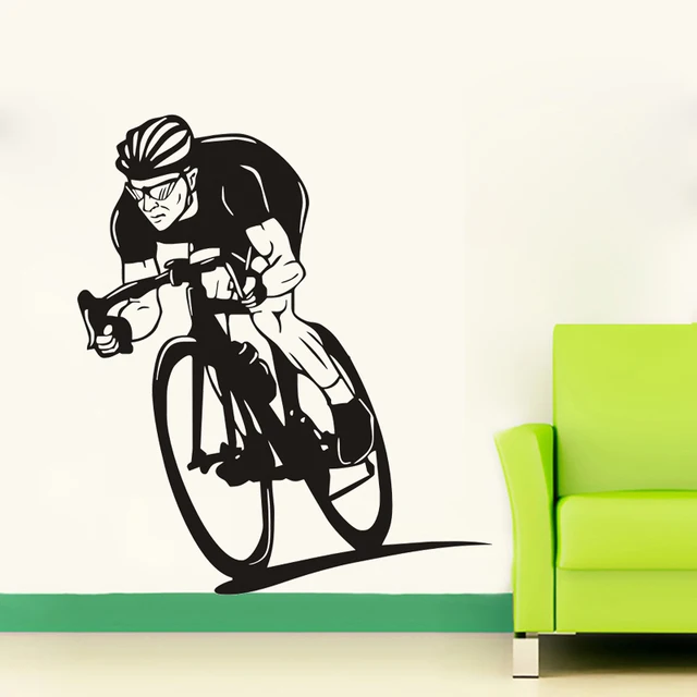 bike wall art decal sticker mural home decoration sport bike wall