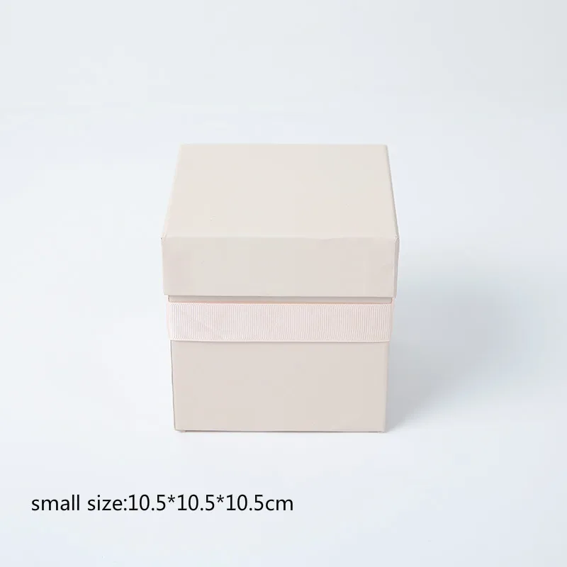 Маленькая Цветочная композиция коробка с ручкой цветочный букет розы коробки коробка для упаковки подарка Свадьба День святого Валентина DIY Декор - Цвет: light pink