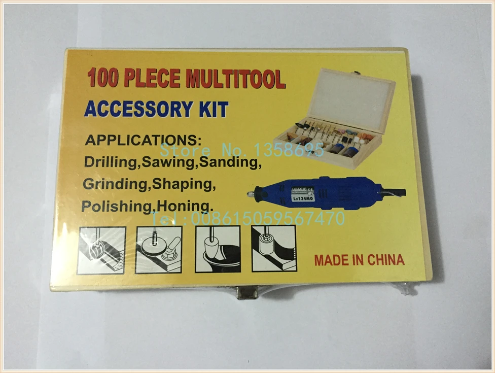 

jewelery tools FREE SHIPPING 100pc ROTARY TOOL ACCESSORIES 1/8" SHANK DREMEL-FOREDOM ROTARY TOOL KIT BOXED