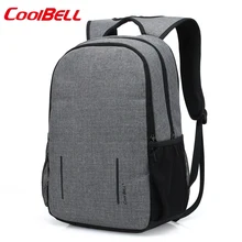 Coolbell Anti-theft ноутбук рюкзак 1" деловые сумки с usb зарядным портом водостойкий колледж путешествия школьная книга Сумка