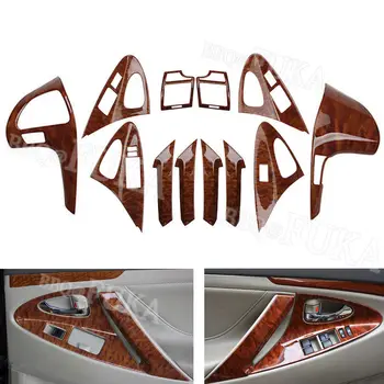 شراء12 قطع سيارة الداخلية وحدة التحكم مركز لوحة ديكور غطاء تريم لتويوتا كامري 2006-2011