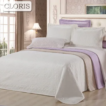 

CLORIS Hot Sale Bed Cover Bedding Set Blanket On The Bed Quilted Bedspread Coverlet 230x250cm 3PCS Pillowcase Quilt Wedding Gift