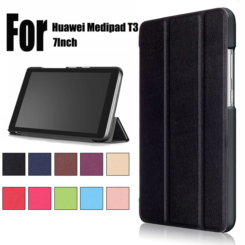 

Folding Shockproof Stand tablet Protective case Cover Leather Case Cover For Huawei Medipad T3 7Inch Smart Case Protector S30