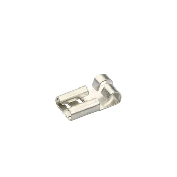 

100pcs/lot 6.3 flag shaped L type air conditioner plug spring terminal 6.3 transparent sheath elbow wire terminal