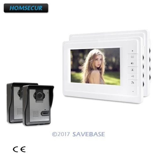 

HOMSECUR 7inch Hands-free Video Door Entry Call System with Intra-monitor Audio Intercom