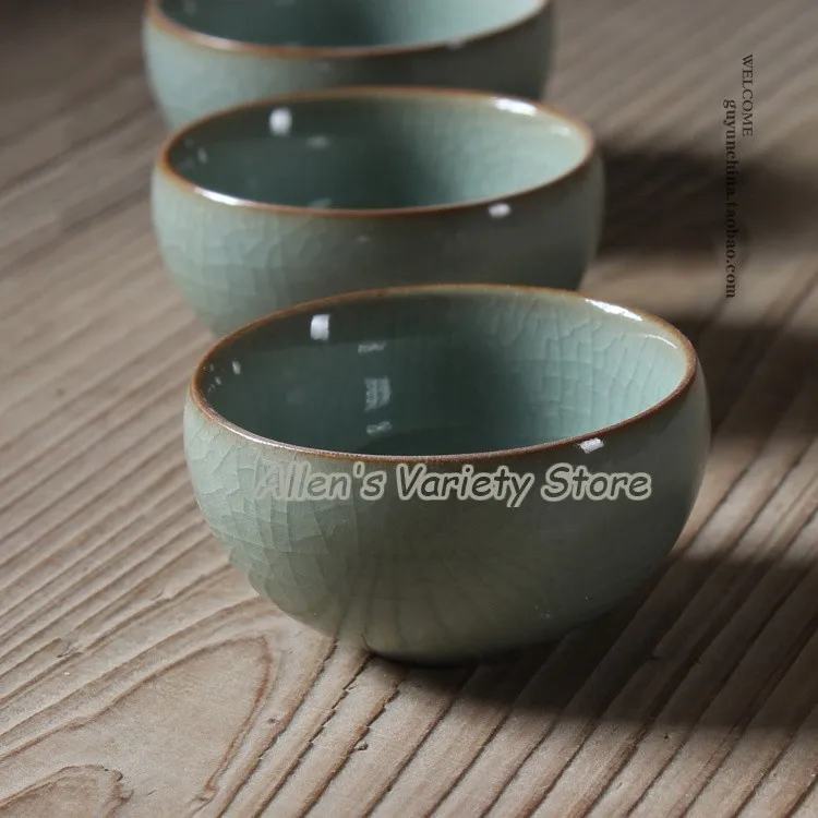 6 стилей Цена со скидкой кунг-фу Чайные сервизы китайская Longquan чайная чашка из селадона керамика фарфоровая кофейная чашка керамические чашки чайный сервиз