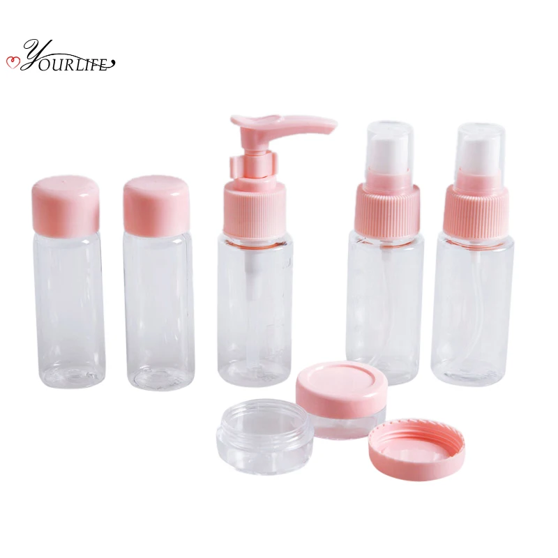 OYOURLIFE 10pc/set Portable Travel Soap Dispenser Cosmetics Bottles Bathroom Hand Sanitizer Shampoo Body Wash Lotion Bottle