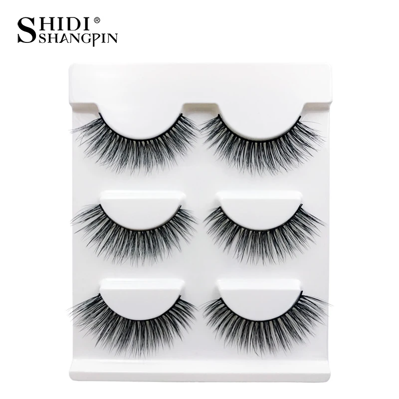 

SDSP 3 Pairs Mink Eyelashes NaturalLong 3D Mink Lashes MakeupFalseEyelashes Eyelash Extension Faux Cils maquiagem 10