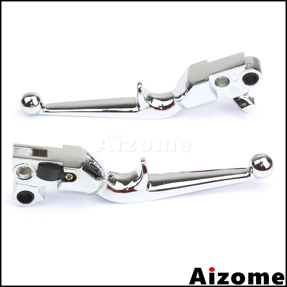 

1 Pair Brake Clutch Levers Chrome Hand Lever For Harley Softail Fat Boy Deluxe Springer Custom Night Train Heritage 1996-2010