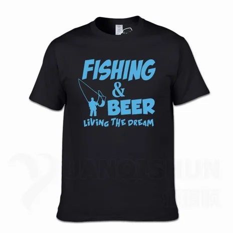 Футболка с надписью «Fishings» и надписью «Fishinger Beer Fish Live The Dream», футболка с надписью «Sporter Flying Fresh Fun Gift», футболки