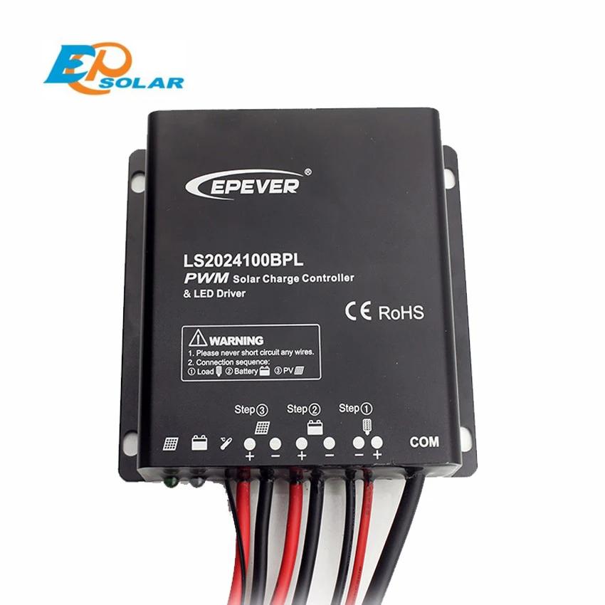 

EPSOLAR LS2024100BPL 20A 12V 24V Solar charger controller timer IP67 Waterproof led driver EPEVER