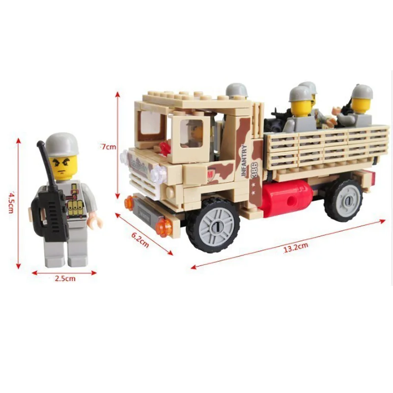 KAZI-84027-Combat-Troops-Personnel-Carriers-Army-Truck-Building-Blocks-Military-Bricks-Kids-Educational-Toys-action (2)