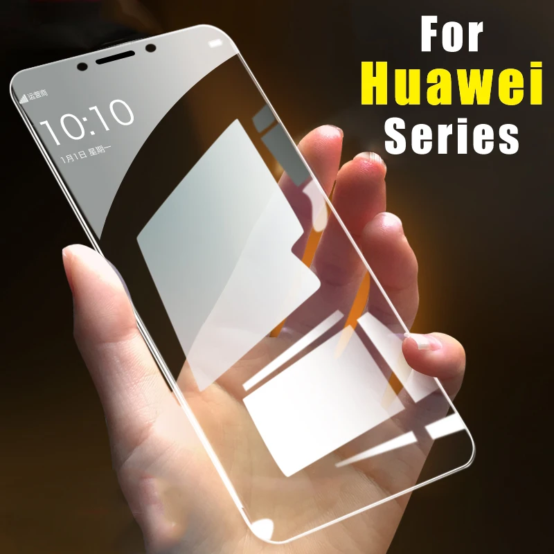 

Honor Play Glass For Huawei P Smart Plus Glass Mate 20 lite 9i Note 10 Screen Protector Tempered Protective On Film Glas light