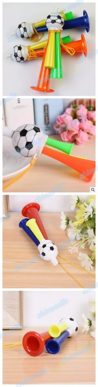 Plastic Horn 1pcs Colorful Three Tubes cheering High-pitched Voice Horns soccer football horn Party Carnival Sports Games Noice makers